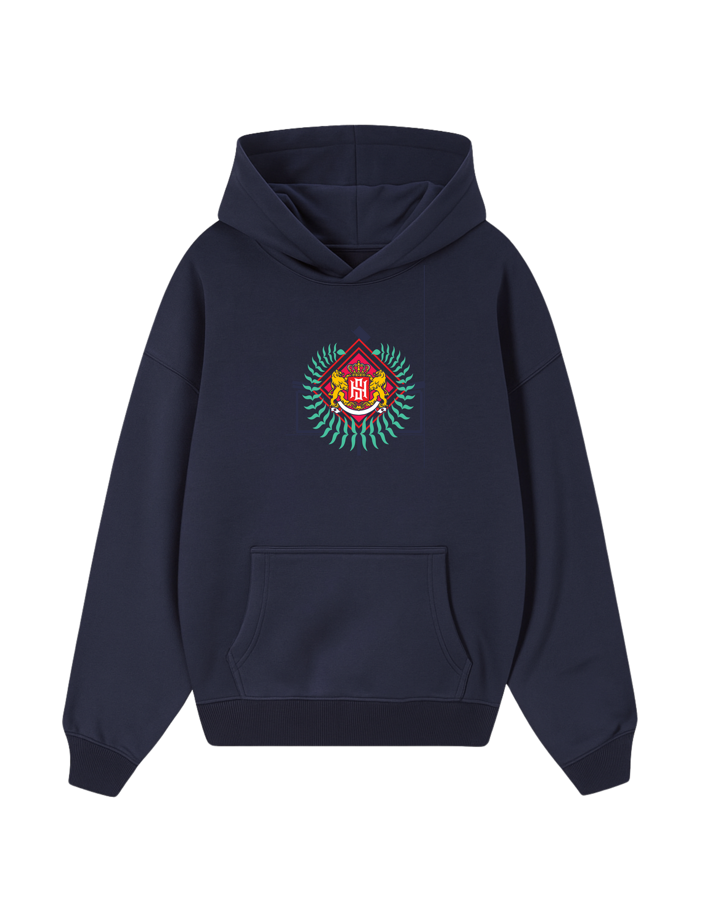 ROYAL CREST HOODIE NAVY BLUE HOODIE