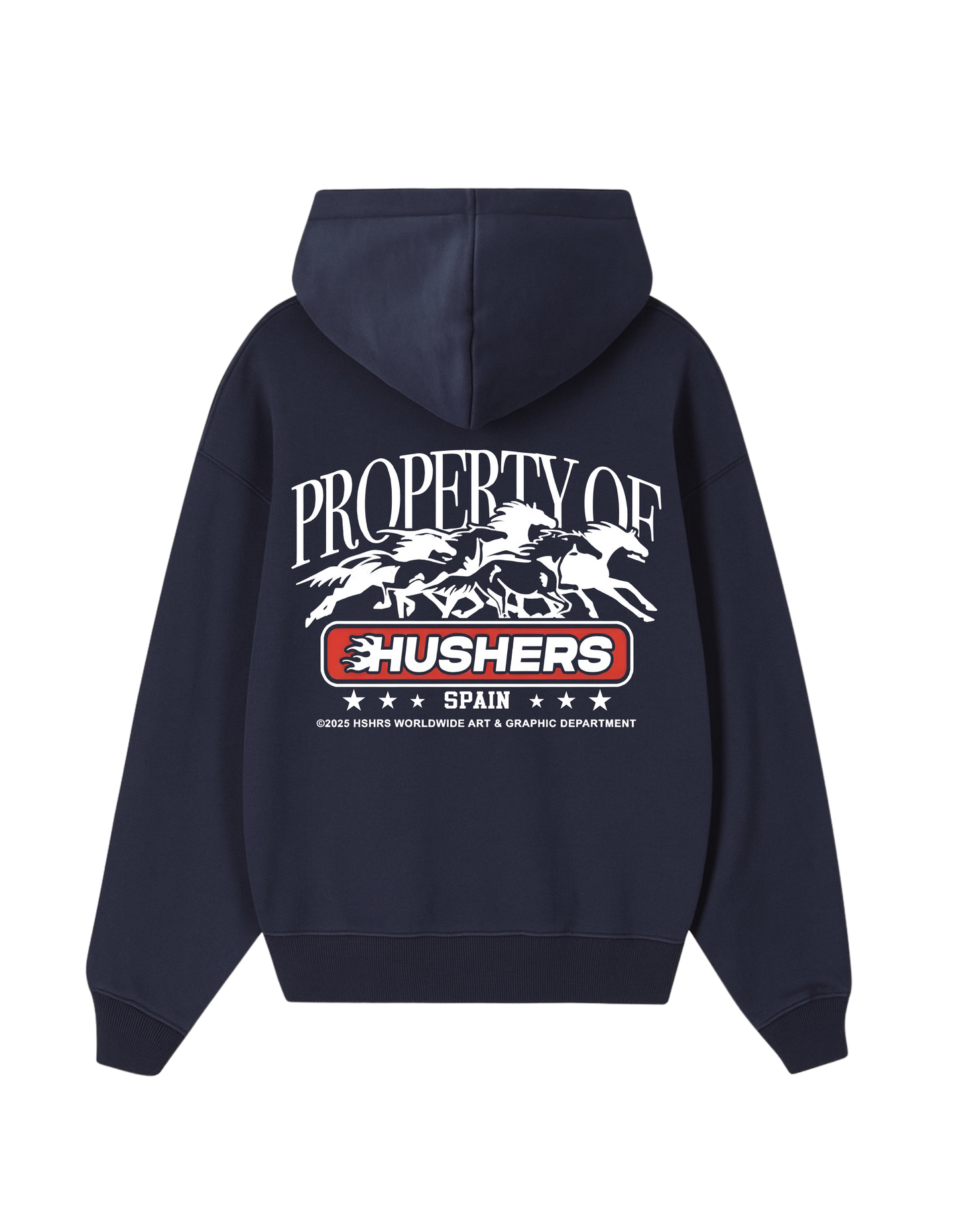 RIDE TOGETHER NAVY BLUE AND MUTED AQUA GREEN HOODIE