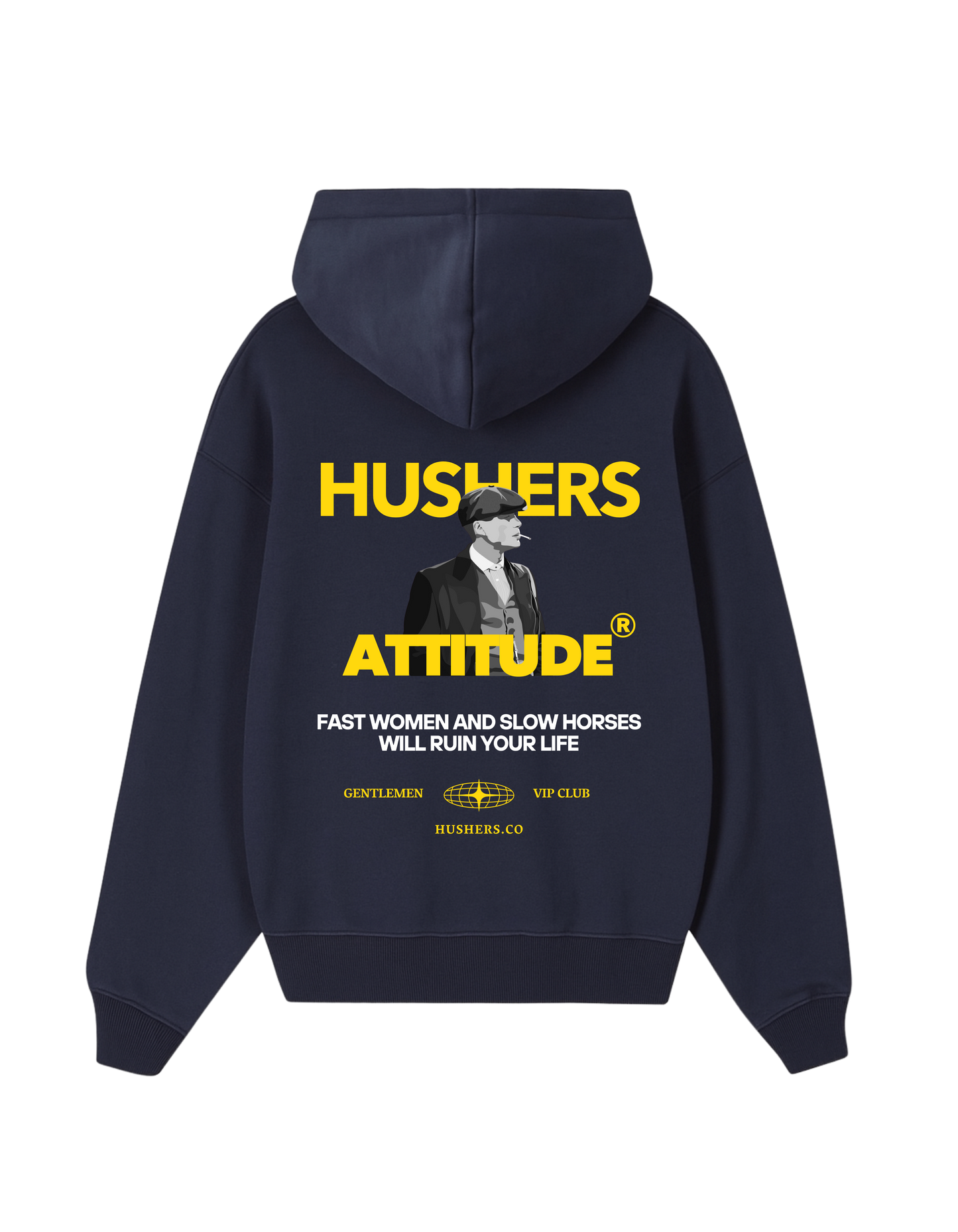 GENTLEMEN OVERSIZED NAVY BLUE HOODIE