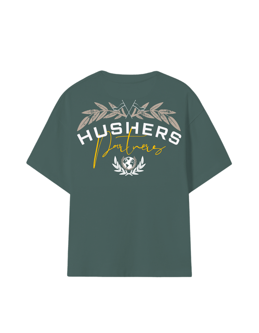 WORLD PARTNERS MUTED AQUA GREEN TEE