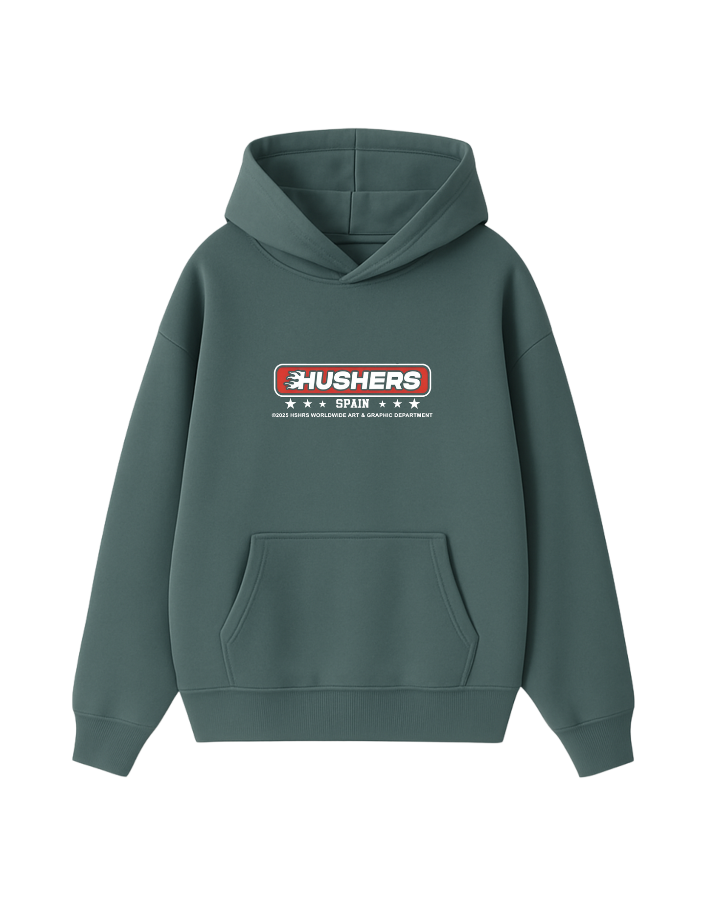 RIDE TOGETHER NAVY BLUE AND MUTED AQUA GREEN HOODIE