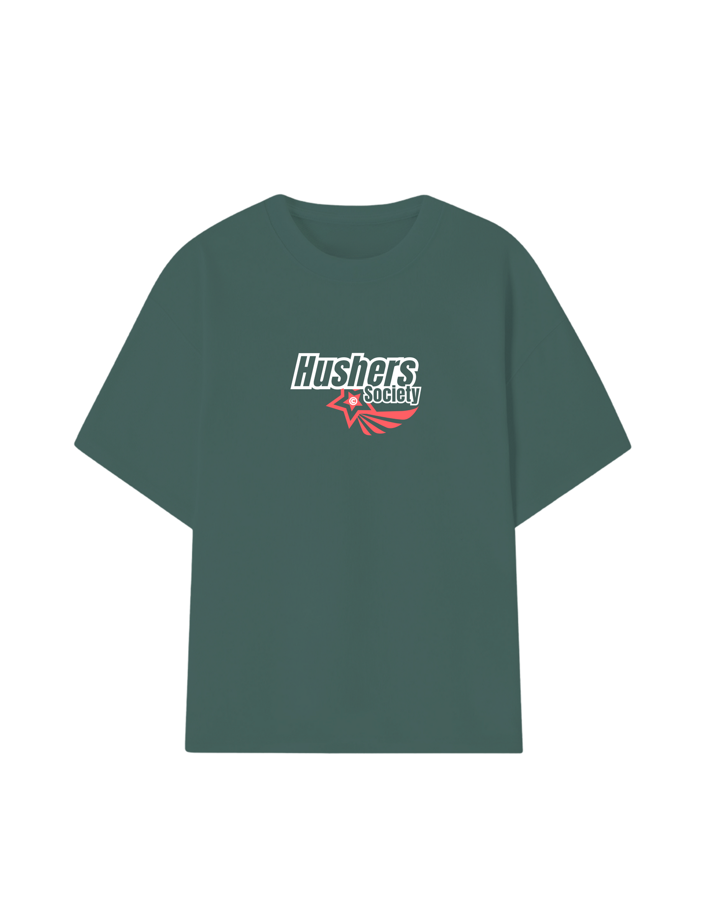 CAREFREE STAR MUTED AQUA GREEN TEE